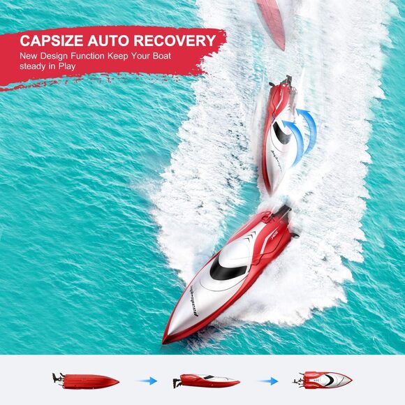 Remote Control Boat, High Speed H106 Rc Boat for Pools and Lakes, 20+ KMH 2. - Picture 16 of 16